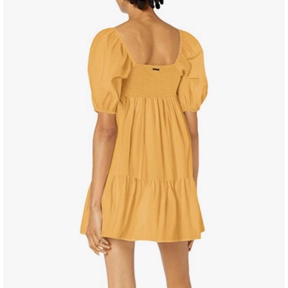 Billabong | Yellow Puff Sleeve Dress - Picture 8 of 8